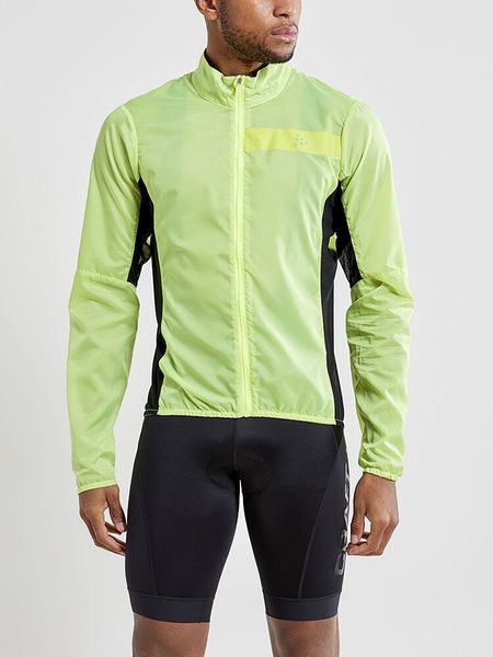 Craft Kurtka kolarska "Adv Essence Light Wind" w kolorze żółtym rozmiar: M. Żółte kurtki outdoor męskie Craft, m, bez wzorów, bez kaptura. Za 153.71 zł.