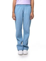Spodnie dresowe z kieszenie na co dzień na siłownię. Niebieskie spodnie sportowe damskie LEONE 1947 APPAREL, s, z denimu, na fitness i siłownię. Za 147.31 zł.