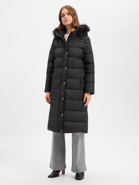 Lauren Ralph Lauren płaszcz puchowy Kobiety Sztuczne włókno czarny, M. Czarne płaszcze damskie Lauren Ralph Lauren, m, bez wzorów, z puchu. Za 1,399.95 zł.