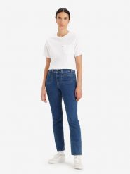 Levi´s Dżinsy "724" - Slim fit - w kolorze niebieskim rozmiar: W25/L30. Niebieskie jeansy damskie . Za 118.56 zł.
