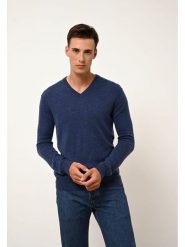 Just Cashmere Kaszmirowy sweter "Tom" w kolorze granatowym rozmiar: L. Niebieskie swetry męskie Just Cashmere, l, bez wzorów, z kaszmiru, bez kołnierzyka. Za 545.19 zł.