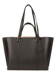 Pinko Skórzany shopper bag w kolorze czarnym - 36 x 29 x 13 cm rozmiar: onesize. Czarne shopper bag damskie Pinko, bez wzorów, z materiału, na ramię, bez dodatków. Za 1,227.06 zł.