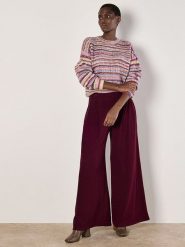 Apricot Sweter w kolorze beżowo-fioletowym rozmiar: XL. Brązowe swetry klasyczne damskie Apricot, xl, z wełny, bez kołnierzyka. Za 95.92 zł.