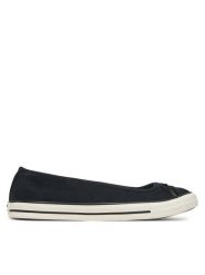 Converse Baleriny Chuck Taylor All Star Dainty Ballerina A16210C Czarny. Czarne baleriny damskie Converse, bez wzorów, z materiału, bez obcasa. Za 199.99 zł.