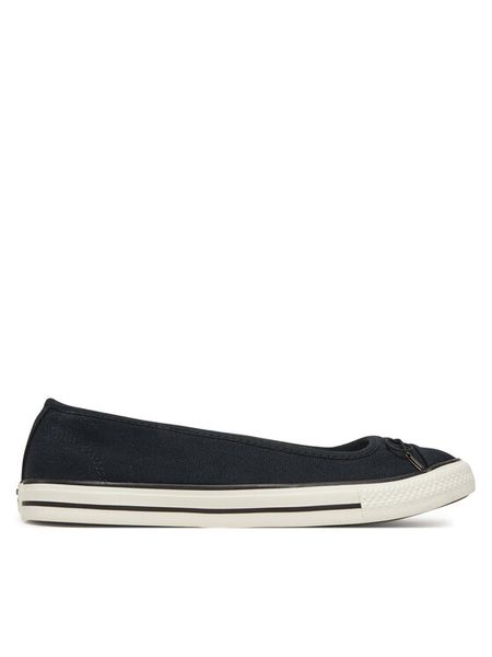 Converse Baleriny Chuck Taylor All Star Dainty Ballerina A16210C Czarny. Czarne baleriny damskie Converse, bez wzorów, z materiału, bez obcasa. Za 199.99 zł.