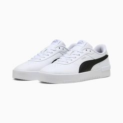 Puma Buty Jola 39841310. Białe buty sportowe na co dzień damskie Puma, bez wzorów, z gumy, tenisowe. Za 201.99 zł.