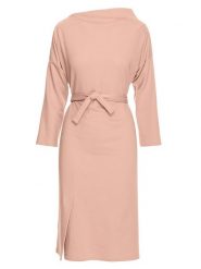 Be Wear Sukienka w kolorze beżowym rozmiar: S. Brązowe sukienki damskie Be Wear, s, bez wzorów, z tkaniny, bez kołnierzyka, bez ramiączek, midi. Za 83.22 zł.