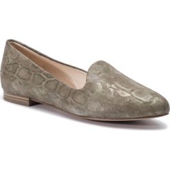 Półbuty CAPRICE - 9-24203-22 Khaki Snake 714. Zielone półbuty damskie Caprice, bez wzorów, z materiału, bez obcasa, na obcasie. W wyprzedaży za 149.00 zł.