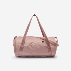 Torba sportowa 20 litrów. Brązowe torby podróżne damskie Decathlon, z materiału. Za 59.99 zł.