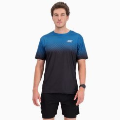 Lekka koszulka męska do biegania HYDRAPRO. Niebieskie t-shirty sportowe męskie BODYCROSS, m, z materiału, bez ramiączek, do biegania. Za 292.99 zł.