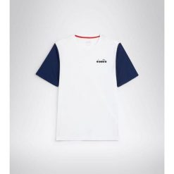 Koszulka męska Diadora SS CORE T-SHIRT T. Białe t-shirty męskie Diadora, m, bez wzorów, bez kołnierzyka. Za 79.00 zł.