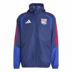 Kurtka All Weather OL Tiro 26. Niebieskie kurtki męskie Adidas, m, bez wzorów, z materiału, klasyczne, bez kaptura. Za 429.50 zł.