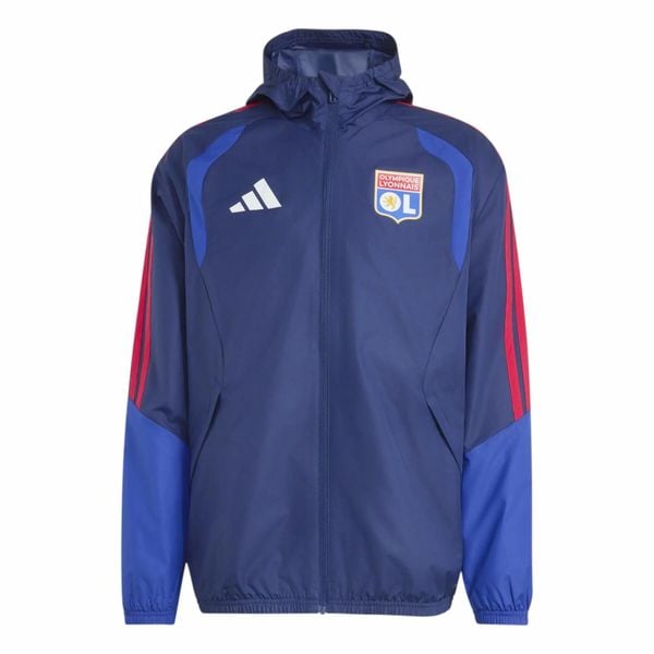 Kurtka All Weather OL Tiro 26. Niebieskie kurtki męskie Adidas, m, bez wzorów, z materiału, klasyczne, bez kaptura. Za 429.50 zł.