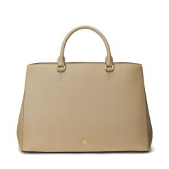 Torebka LAUREN RALPH LAUREN. Brązowe torebki klasyczne damskie Lauren Ralph Lauren, bez wzorów, bez dodatków. Za 939.99 zł.