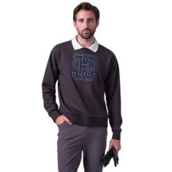 Bluza PS of Sweden Carl Monogram. Szare bluzy bez kaptura męskie PS OF SWEDEN. Za 455.50 zł.