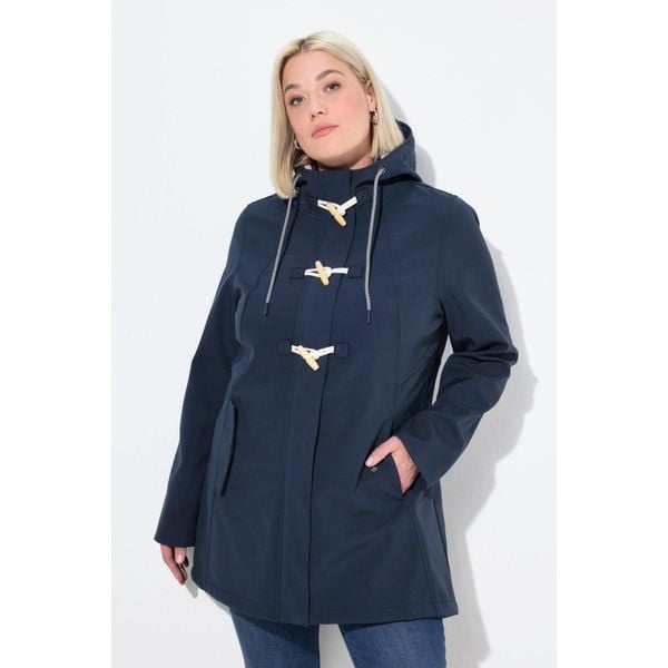 Damskie Kurtka softshell HYPRAR hydrofobowa podszewka z polaru kaptur. Niebieskie kurtki damskie Ulla Popken, plus size, bez wzorów, z elastanu, bez kaptura. Za 479.99 zł.