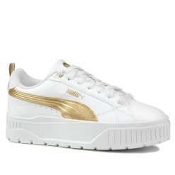 Buty damskie sportowe Puma KARMEN II METALLIC DREAM PLATFORM. Białe buty sportowe na co dzień damskie Puma, bez wzorów, z materiału, trekkingowe. Za 229.00 zł.