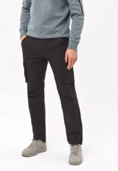 Spodnie bojówki, Comfort Fit, R-HAMPTER. Szare spodnie materiałowe męskie Volcano, bez wzorów, z bawełny. Za 229.99 zł.