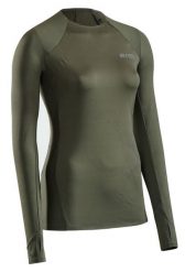 Koszulka sportowa z długim rękawem CEP Reflective damska. Zielone bluzki sportowe damskie CEP, l, z elastanu, bez kołnierzyka, bez ramiączek. Za 299.00 zł.