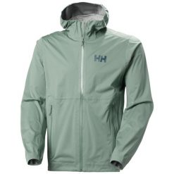 Kurtka wodoodporna Helly Hansen Momentum 3L Stretch. Zielone kurtki męskie Helly Hansen, l, bez wzorów, bez kaptura. Za 1,036.50 zł.