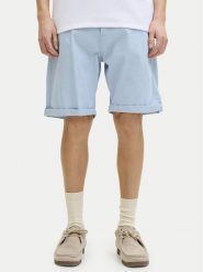 Jack & Jones Szorty jeansowe Rick 12288485 Niebieski Regular Fit. Niebieskie szorty męskie Jack & Jones, z bawełny, bez kołnierzyka. Za 119.99 zł.