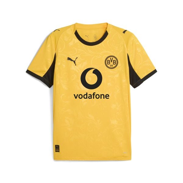 Męska koszulka pucharowa Borussia Dortmund 25/26 PUMA. Czarne t-shirty sportowe męskie Puma, m, z materiału, bez ramiączek, do piłki nożnej. Za 354.00 zł.