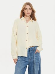 Roxy Koszula Morning Time ERJWT03639 Beżowy Loose Fit. Brązowe koszule damskie Roxy, s, bez wzorów, z bawełny, bez kołnierzyka, bez ramiączek. Za 179.99 zł.