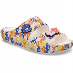 Klapki Dla Dorosłych Crocs Classic Marimekko. Klapki damskie Crocs, bez wzorów, z materiału, bez obcasa. Za 207.99 zł.