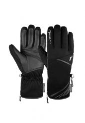 Rękawice narciarskie damskie Reusch Lore Primaloft ocieplane softshell skórzane. Czarne kurtki softshell damskie REUSCH, bez wzorów, z materiału, bez kaptura. Za 239.00 zł.