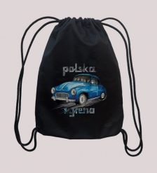 Syrena — plecak. Niebieskie plecaki damskie nikiniki, bez wzorów, z bawełny, eleganckie. W wyprzedaży za 58.65 zł.