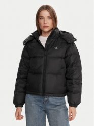 Calvin Klein Jeans Kurtka puchowa Essential LV047D501G Czarny Relaxed Fit. Czarne kurtki damskie Calvin Klein Jeans, s, bez wzorów, z jeansu, bez kaptura. Za 799.99 zł.