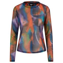 Bluzka Z Długim Rękawem Damska Reflection Mesh. Czarne bluzki damskie Urban Classics, s, bez wzorów, z meshu, casualowe, bez kołnierzyka, bez ramiączek. Za 149.99 zł.