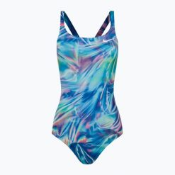 Strój pływacki jednoczęściowy damski Nike Multiple Print Fastback. Niebieskie stroje jednoczęściowe damskie Nike, xs, bez wzorów. Za 129.99 zł.
