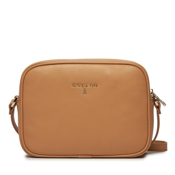 Torebka Patrizia Pepe. Brązowe listonoszki damskie Patrizia Pepe, bez wzorów, bez dodatków. Za 659.99 zł.