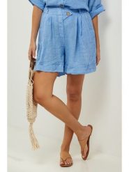 Lin Passion Szorty w kolorze błękitnym rozmiar: 36/38. Niebieskie szorty damskie Lin Passion, bez wzorów, z bawełny, klasyczne, z standardowym stanem. Za 109.00 zł.