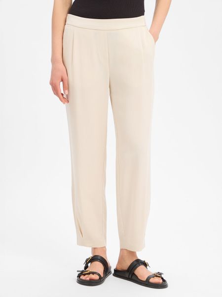 Opus spodnie wsuwane - Myha Airy Kobiety Lyocell beżowy, 38. Brązowe spodnie materiałowe damskie Opus, bez wzorów, z lyocellu, eleganckie. Za 379.95 zł.