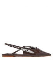 Steve Madden Sandały Cianna SM11003709 Brązowy. Brązowe sandały damskie Steve Madden, bez wzorów, ze skóry, bez obcasa, na płaskiej podeszwie. Za 359.99 zł.