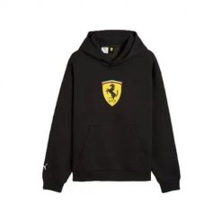 Bluza sportowa męska Puma Ferrari. Czarne bluzy sportowe męskie Puma, bez wzorów, klasyczne, bez kołnierzyka, bez ramiączek. Za 759.99 zł.