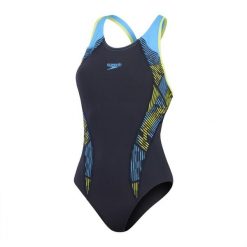 Damski kostium kąpielowy 1-częściowy Speedo. Niebieskie stroje jednoczęściowe damskie Speedo, l, bez wzorów. Za 416.91 zł.
