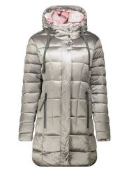 Geographical Norway Płaszcz pikowany "Bulli" w kolorze szarym rozmiar: 3XL. Szare płaszcze damskie Geographical Norway, xl, bez wzorów. Za 226.77 zł.