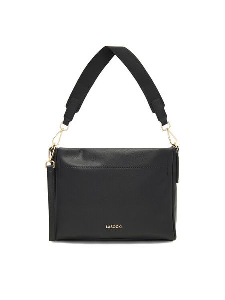 Lasocki Torebka MLR-J-022-05 Czarny. Czarne torebki klasyczne damskie Lasocki, bez wzorów, z poliesteru, bez dodatków. Za 149.99 zł.