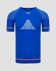 Koszulka termoaktywna męska X-Bionic Invent 4.0 Patriot France. Niebieskie t-shirty sportowe męskie X BIONIC, m, z dzianiny, bez ramiączek, rowerowe. Za 270.00 zł.
