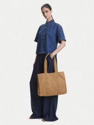 LAUREN RALPH LAUREN Torebka 431970157001 Beżowy. Brązowe torebki klasyczne damskie Lauren Ralph Lauren, bez wzorów, z materiału, bez dodatków. Za 602.99 zł.