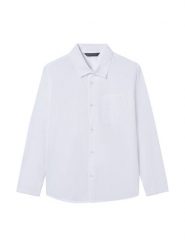 Mayoral Koszula 6174 Biały Regular Fit. Białe koszule chłopięce Mayoral, bez wzorów, z bawełny, bez kołnierzyka, bez ramiączek. Za 139.99 zł.