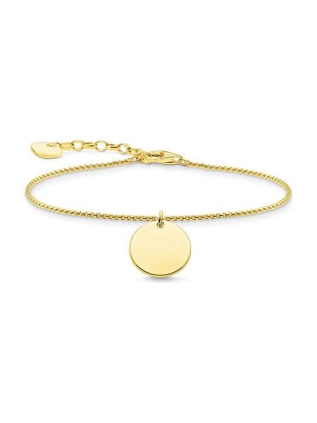 Thomas Sabo Pozłacana bransoletka z zawieszką rozmiar: onesize. Żółte bransoletki damskie thomas sabo, pozłacane. Za 244.95 zł.