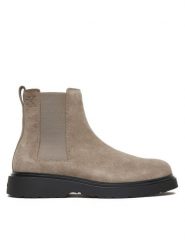 Calvin Klein Sztyblety Combat Ess Chelsea Boot Su YM0YM01372 Beżowy. Brązowe sztyblety męskie CALVIN KLEIN, ze skóry, bez zapięcia. Za 589.99 zł.