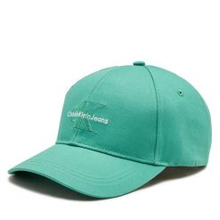 Czapka z daszkiem Calvin Klein. Zielone czapki męskie CALVIN KLEIN, bez wzorów. Za 99.99 zł.