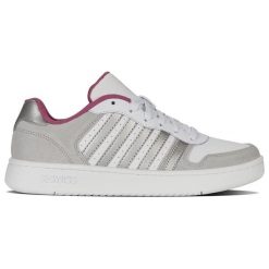 Buty sportowe COURT PALISADES (96931-058-M). Białe buty sportowe na co dzień damskie K-Swiss, bez wzorów. Za 139.00 zł.