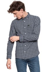 KOSZULA LEE REFINED BUTTON DOWN MIDNIGHT NAVY L882OQMA 112123594. Niebieskie koszule męskie Lee, l, bez wzorów, z bawełny, bez kołnierzyka, bez ramiączek. W wyprzedaży za 79.99 zł.