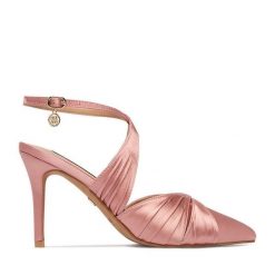 Szpilki Nine West. Czerwone szpilki Nine West, bez wzorów, bez obcasa. Za 249.99 zł.